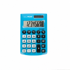 Milan Pocket Blue 8-Digit Pocket Calculator