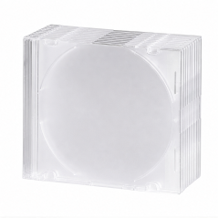 Hama Slim CD Jewel Case, Transparent, Pack of 10