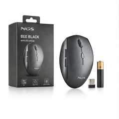 NGS BEE BLACK souris sans fil silencieuse ergonomique