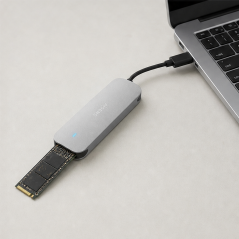 Aisens ASM2-025SL boîtier M.2 NVMe USB-C argent