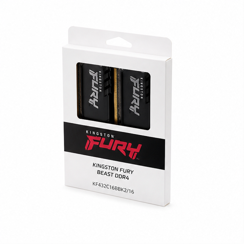 Kingston FURY Beast DDR4 3200MT/s CL16 16GB (2x8GB) Black XMP