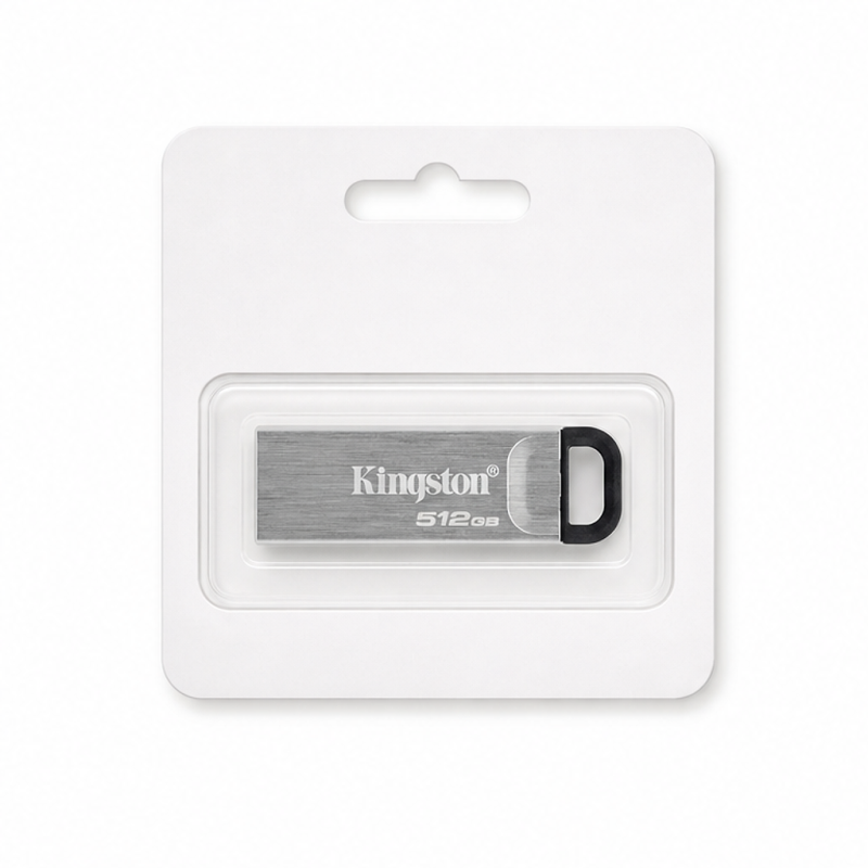 Kingston DataTraveler Kyson 512GB USB 3.2 Gen 1 Flash Drive, Silver