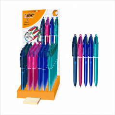 BIC 4 Couleurs Smooth Gradient, présentoir 36 stylos