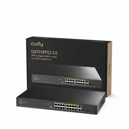 Cudy GS1018PS2 3.0 Switch PoE+ Gigabit 18 ports