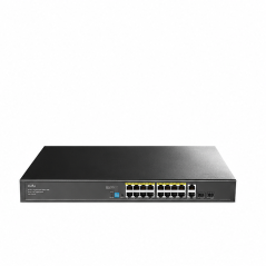 Switch PoE+ Gigabit Cudy GS1018PS2 3.0, 16 ports RJ45, 2 uplinks RJ45, 2 SFP