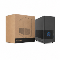 Coolbox MP2 microATX Tower Case Black Full Metal