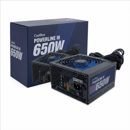 Coolbox PowerLine III 650W ATX | Alimentation PC
