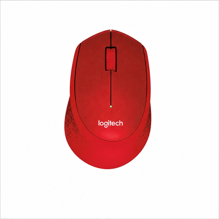 Logitech M330 Silent Plus souris sans fil rouge
