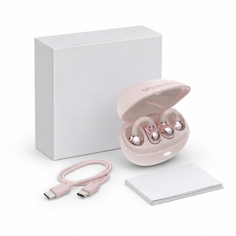 Energy Sistem StreetPods Open Sound Bluetooth 6.0 earbuds in pink