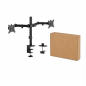 Aisens dual monitor desk mount 17-32" black