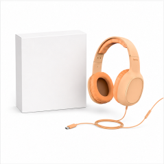 Hama Fun C casque USB-C supra-aural orange