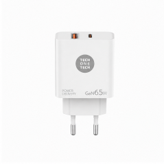 TechOneTech GaN PD 65W Wall Charger USB-C Cable