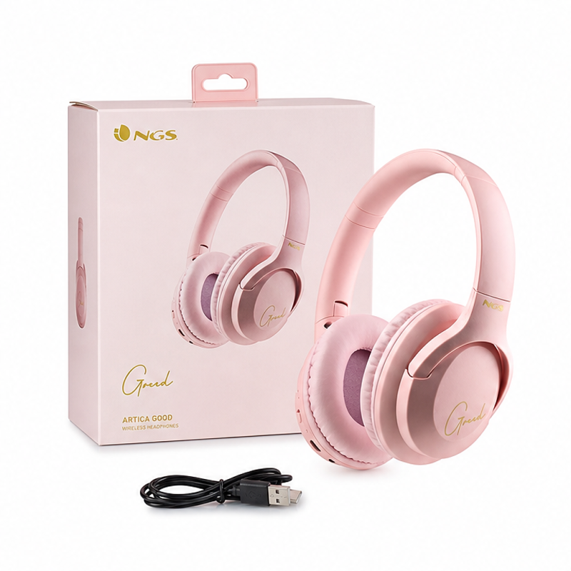 NGS Artica Greed Pink Bluetooth 5.1 Headset