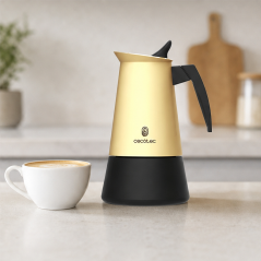 Cecotec Piccolina 400 Beige, cafetière italienne