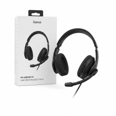 Casque micro USB Hama HS-USB300 V2 noir