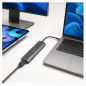 Aisens 7-in-1 USB-C dock, gray, 15 cm