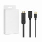 Aisens convertisseur actif HDMI 2.0 vers DisplayPort V1.2, HDMI/M-USB/M-DP/H, noir, 10 cm