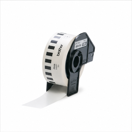 Brother DK-22211 Rouleau d’étiquettes film continu noir sur blanc 29 mm x 15,24 m