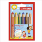 STABILO woody 3 in 1 Pack of 6