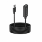 Câble d'extension USB 2.0 Aisens 10 m noir