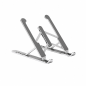Support de bureau réglable Aisens pour ordinateur portable et tablette, argent
