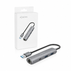 Aisens USB Gigabit dock with 4-port hub