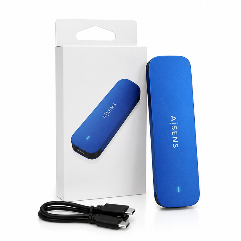 Aisens ASM2-026BLU blue M.2 NVMe USB 3.2 Gen2 enclosure