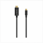 Aisens USB-C to HDMI 4K@30Hz Cable, Black, 0.8 m