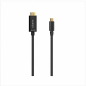 Aisens USB-C to HDMI 4K@30Hz Cable, Black, 0.8 m