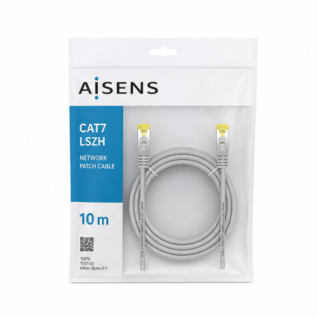 Aisens câble réseau RJ45 Cat.7 10 m gris