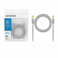 Aisens câble réseau RJ45 Cat.7 10 m gris