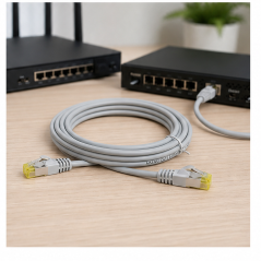 Aisens RJ45 Cat.7 10 m network cable, gray