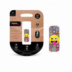 TechOneTech Clip Emoji Guiño 32 GB USB 2.0