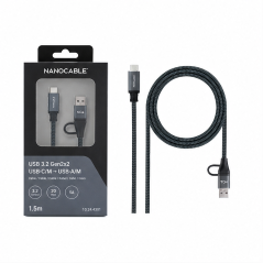 Nanocable USB 3.2 Gen2x2 20 Gbps Cable 1.5 m