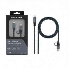 Nanocable câble USB 3.2 Gen2x2 20 Gbps 1,5 m