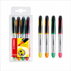 STABILO Navigator 4-Color Highlighter Pack