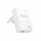 Aisens GaN ultra-slim 30W wall charger, 1x USB-C and 1x USB-A, white