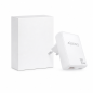 Aisens GaN ultra-slim 30W wall charger, 1x USB-C and 1x USB-A, white