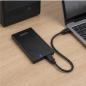 Boîtier externe Aisens 2,5" ASE-2527B SATA vers USB 3.0/USB 3.1 Gen1 noir