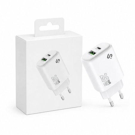 Chargeur mural Subblim GaN 25 W USB-C + USB-A