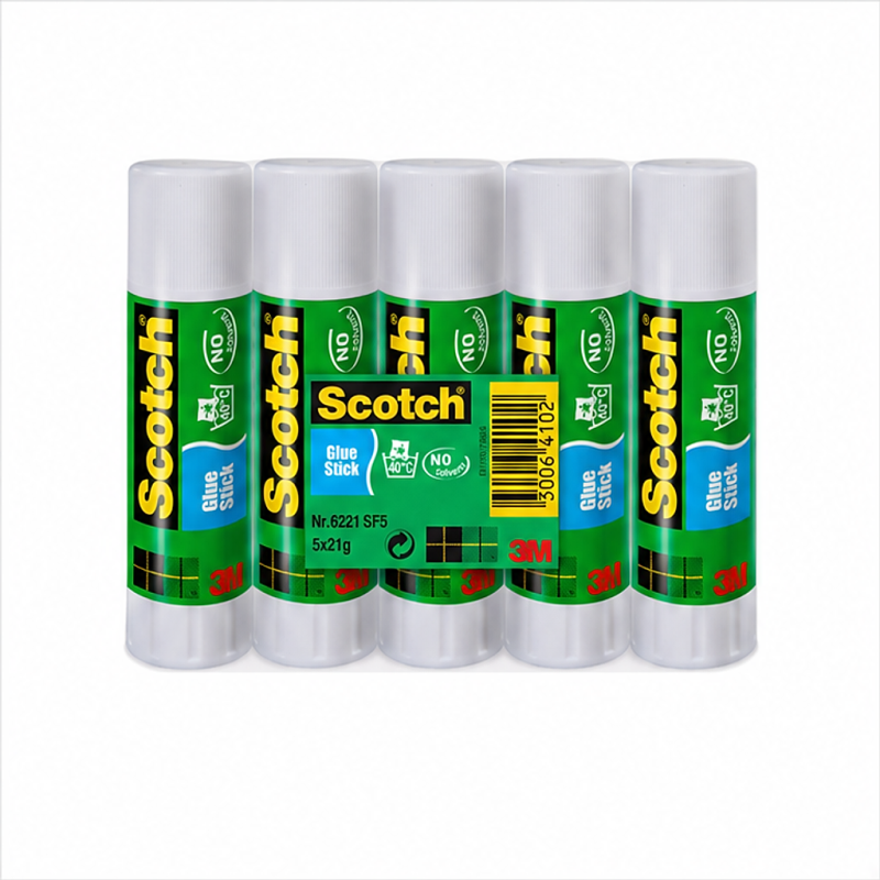 Scotch lot de 5 bâtons de colle, 21 g