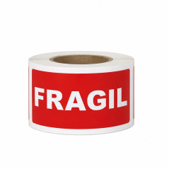 Apli Fragile Labels 100x50 mm, 200 roll labels