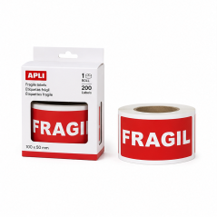 Apli étiquettes Fragile 100x50 mm, 200 unités