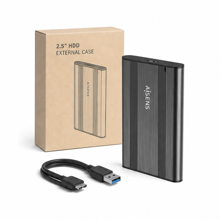 Boîtier externe Aisens 2,5" SATA USB 3.0 gris