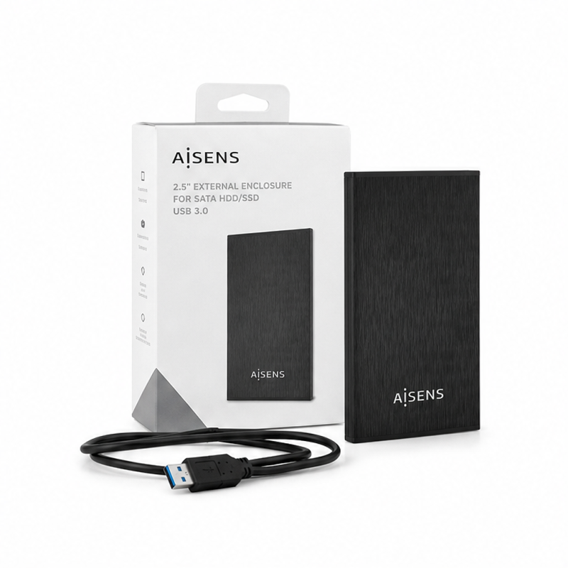 Boîtier externe Aisens 2,5" SATA USB 3.0 noir