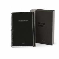 Dohe Cahier spirale A4 noir 100 feuilles 5 mm