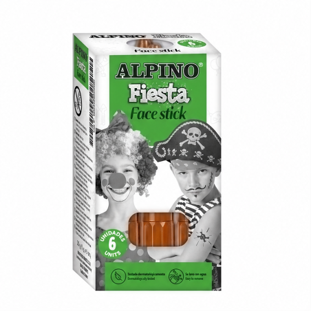 Alpino Face Stick marron lot de 6 barres de maquillage