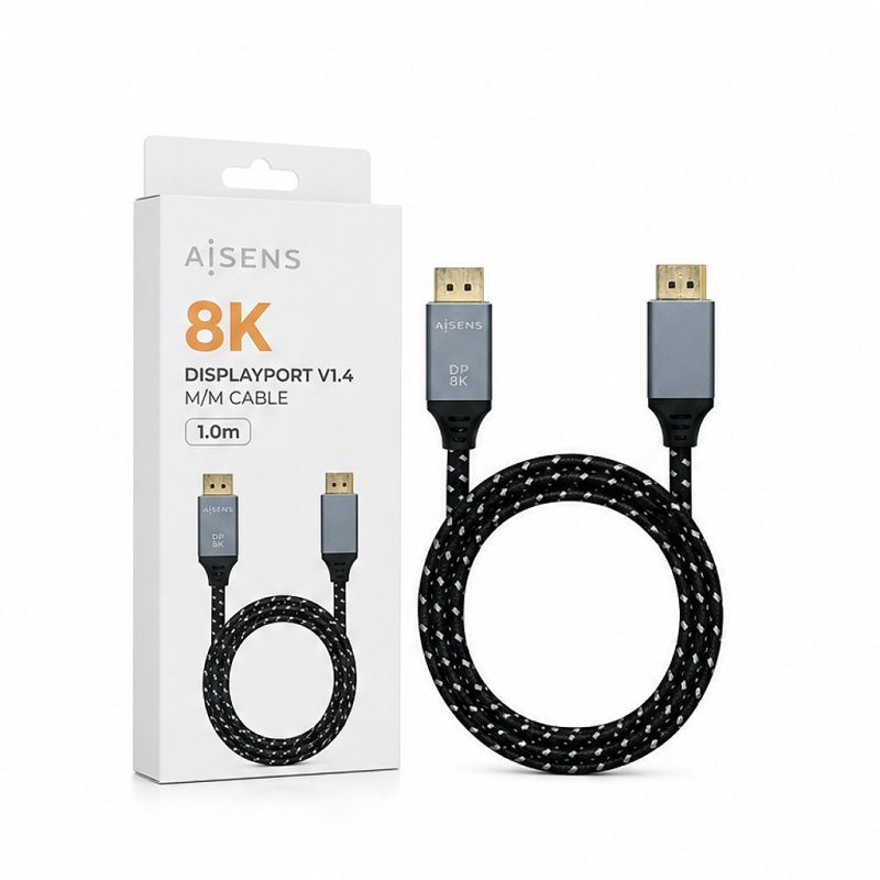 Aisens câble DisplayPort V1.4 8K 1 m gris