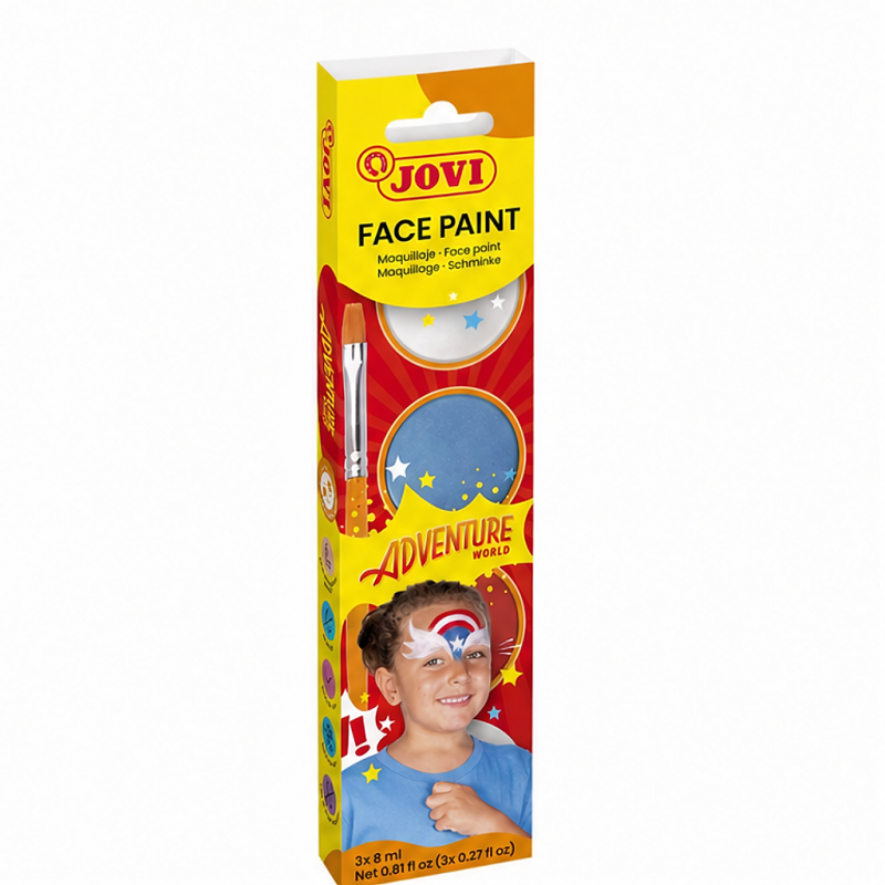 JOVI Adventure Face Paint 3 Pot Set 8 ml