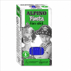 Alpino Fiesta Face Stick Blue, 6-Pack
